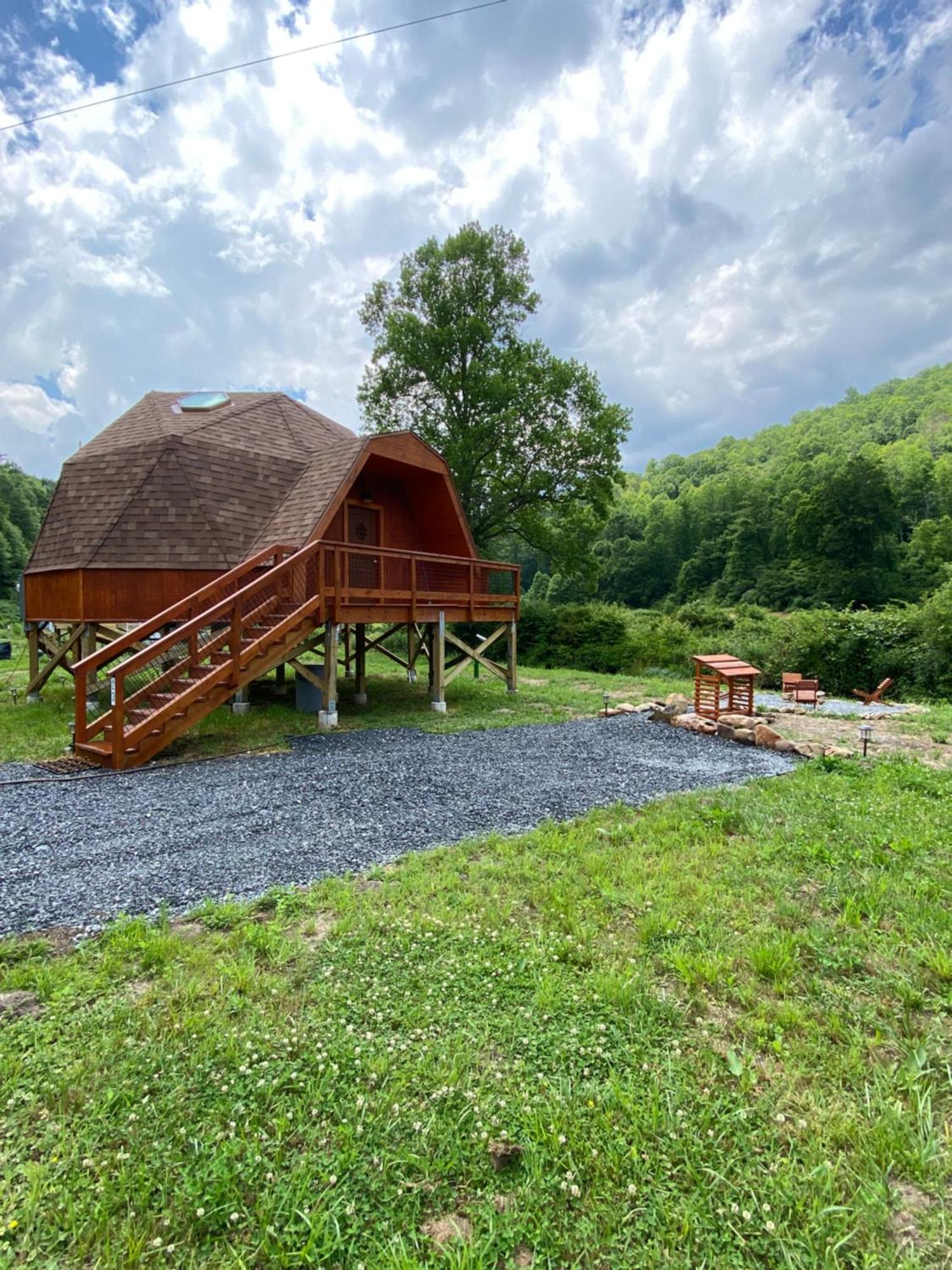 Villa Natahala Glamping Red Dome #23 Topton Esterno foto